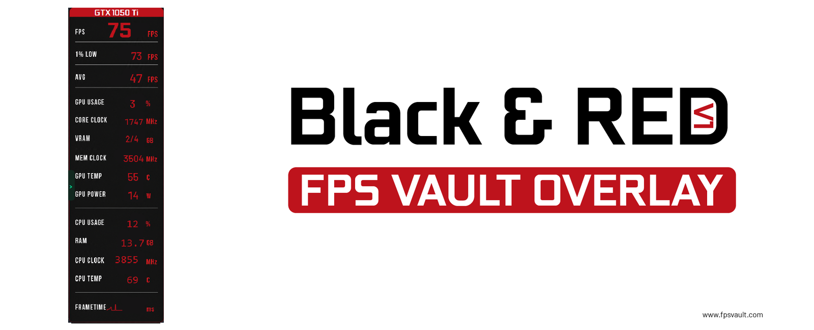Black & Red - FPS Vault Overlay