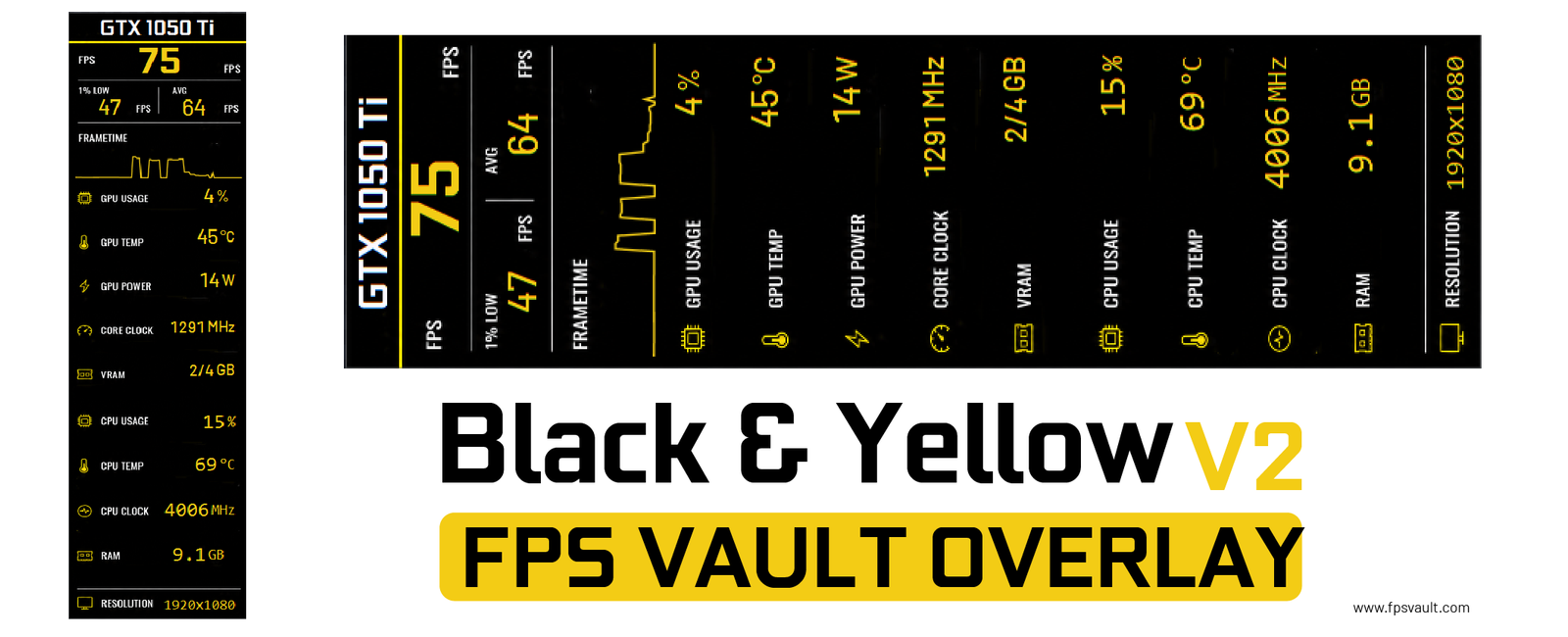 Black & Yellow V2 - FPS Vault Overlay